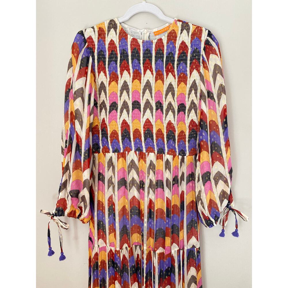 Oliphant Milano Smocked Long Sleeve Blouson Fall Maxi Midi Dress Tuckernuck - Picture 6 of 10